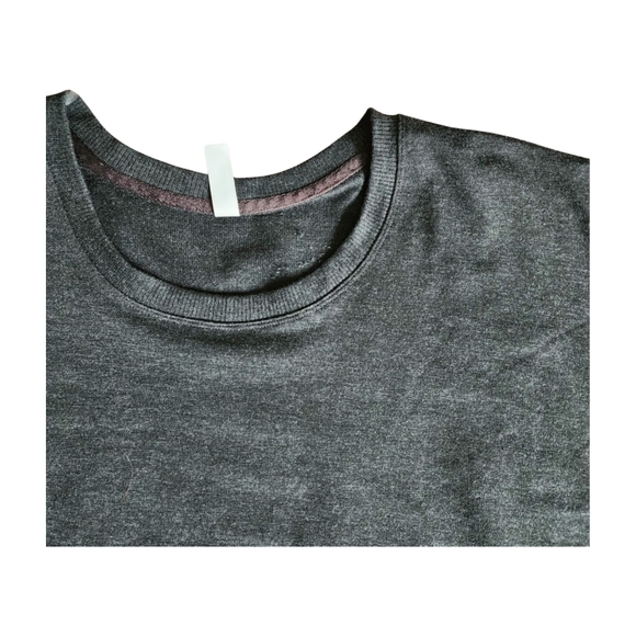 Pre-loved Ideology Dark Gray Tunic Sweatshirt Side Slits. Long sleeves. Size XXL - Picture 7 of 11